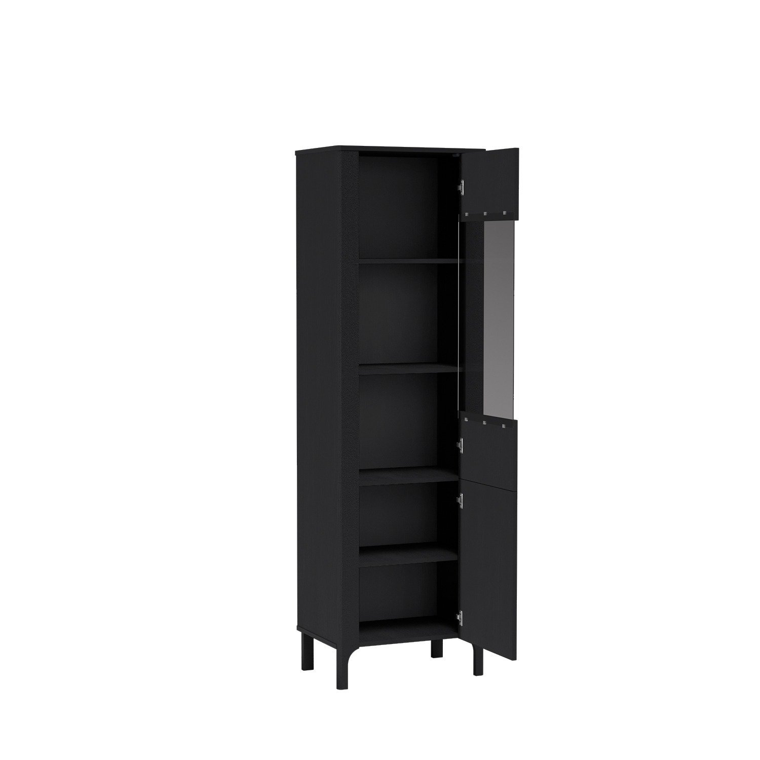 MALUMI-4 - 1-door display cabinet Black Painflow - Image 3