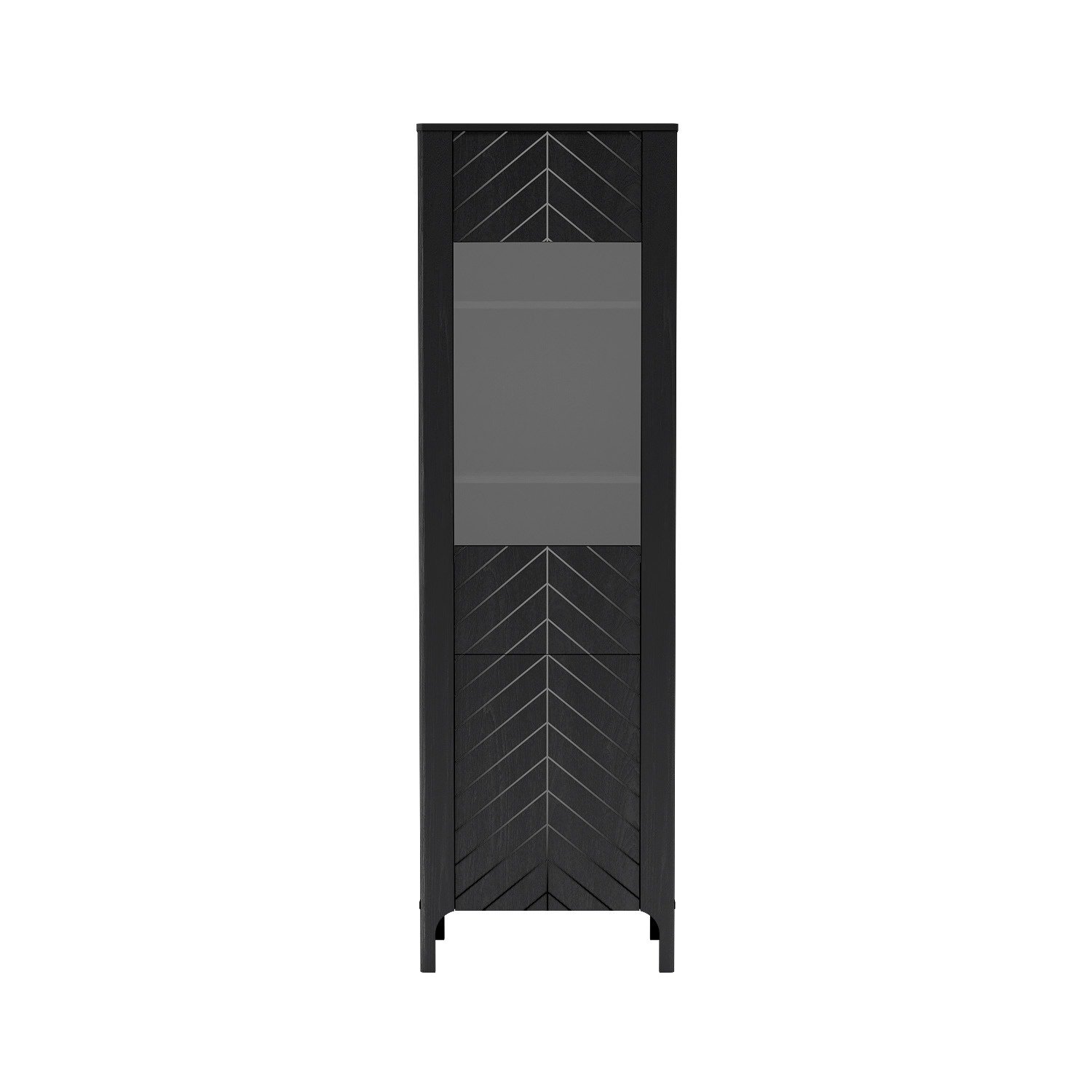 MALUMI-4 - 1-door display cabinet Black Painflow - Image 4