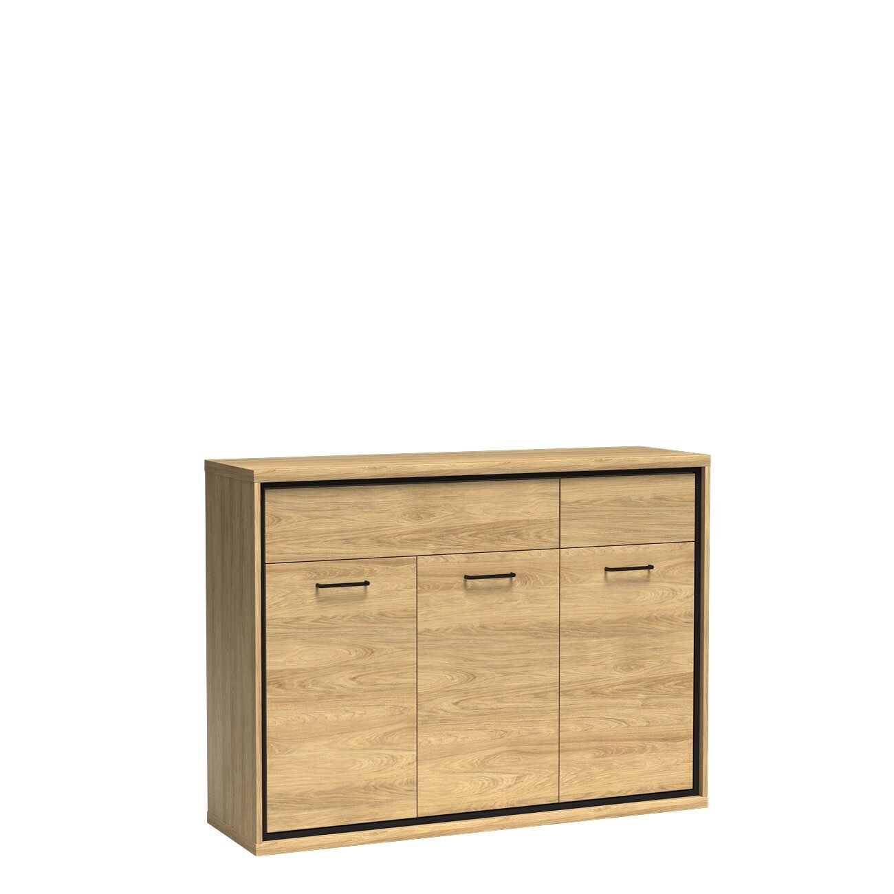 MILAN-7 - 3D2S hickory chest of drawers