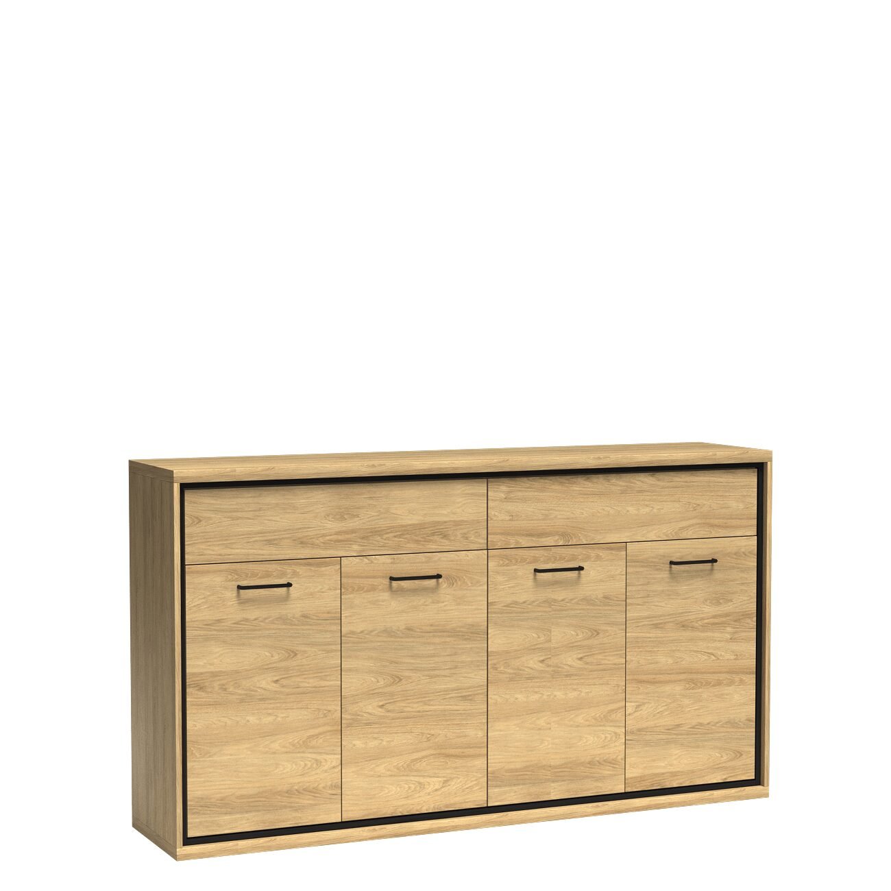MILAN-8 - 4D2S hickory chest of drawers
