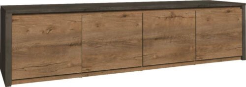 MONTANA GREY K4D – 4-door chest of drawers Lefkas oak/light gray