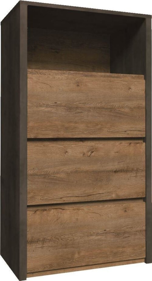 MONTANA GREY KS3 – Chest of 3 drawers Lefkas oak/light grey