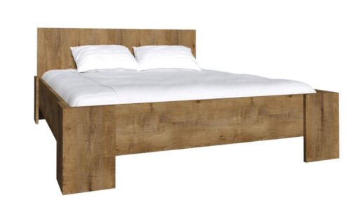 MONTANA GREY L2 – Bed with frame 180×200 Lefkas Oak