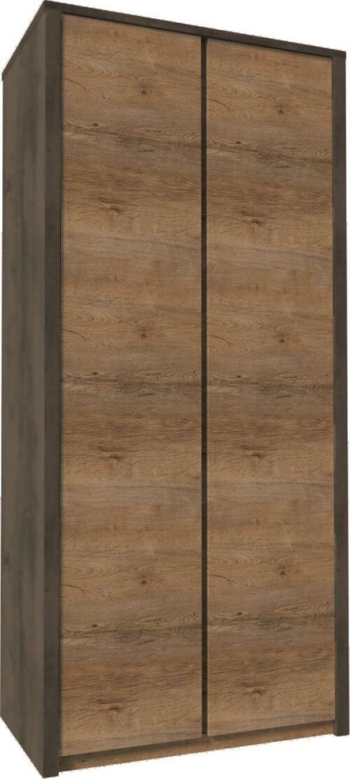 MONTANA GREY S2D – Two-door wardrobe Lefkas oak/light gray