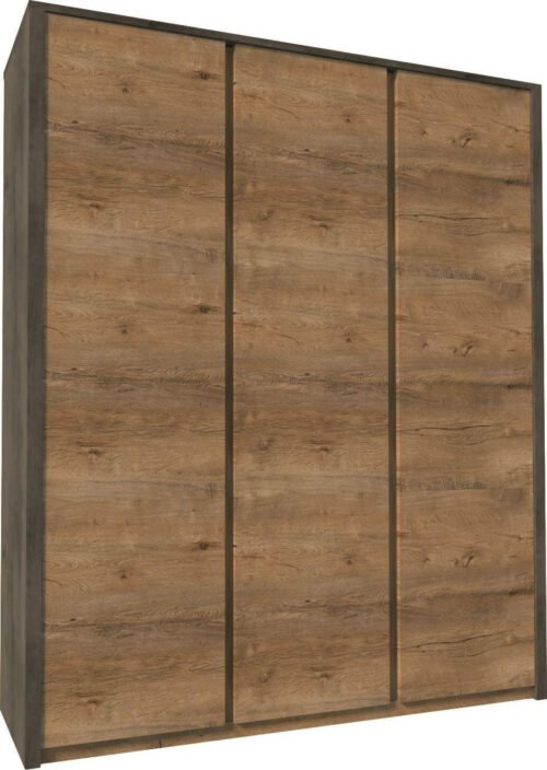 MONTANA GREY S3D – Three-door wardrobe Lefkas oak/light gray