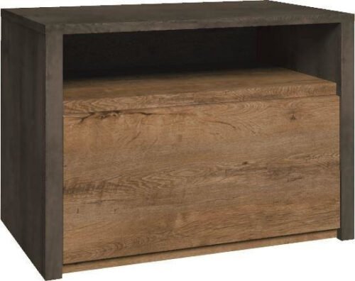 MONTANA GREY SN – Lefkas oak/light gray bedside table