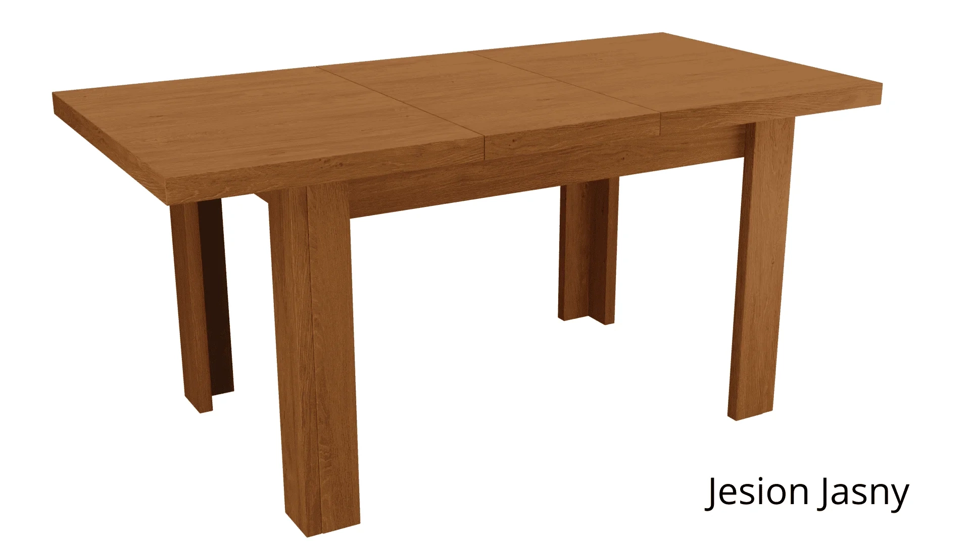 Small extendable dining table, light ash - Image 4