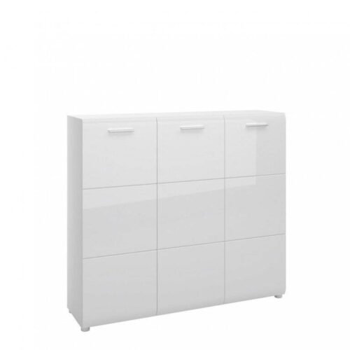 Merano MEOG01 – 3-door shoe cabinet, white