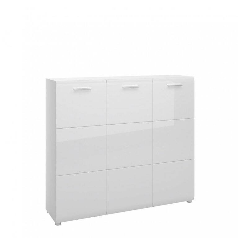 Merano MEOG01 - 3-door shoe cabinet, white