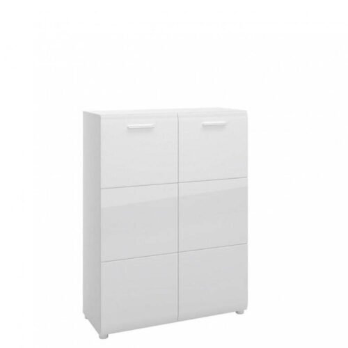 Merano MEOG02 – Tall 2-door shoe cabinet, white