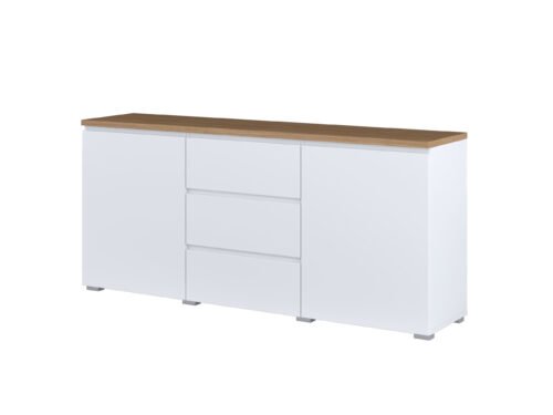 Modo – Chest of Drawers 2D3S White Matt Oak Mauvella