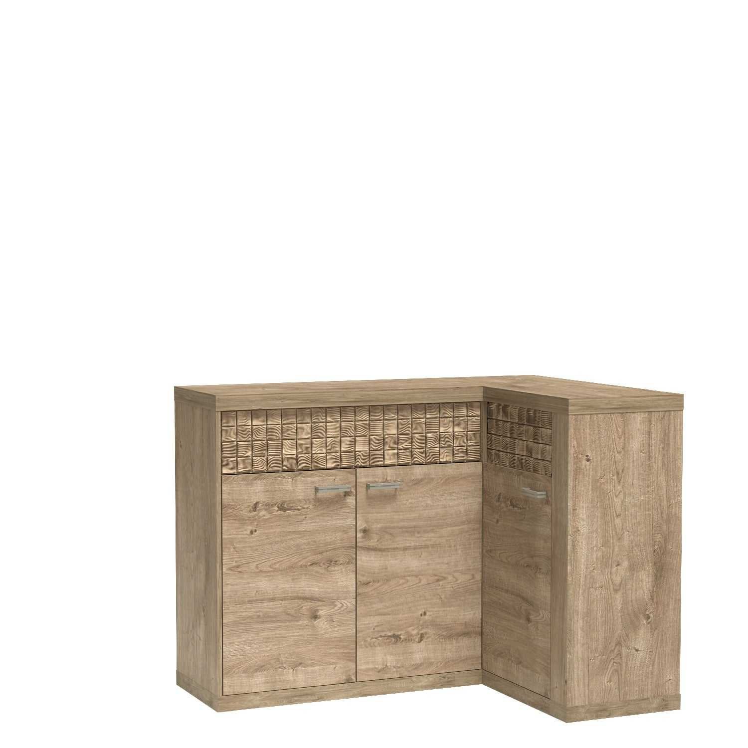 NATURAL-15 - Corner chest of drawers 3D2S Ribbeck