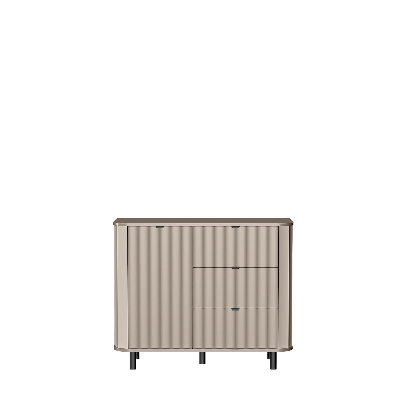 NOVADO-3 - Chest of drawers 1D3S gray clay color - Image 3