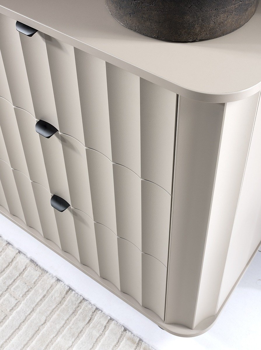 NOVADO-3 - Chest of drawers 1D3S gray clay color - Image 7