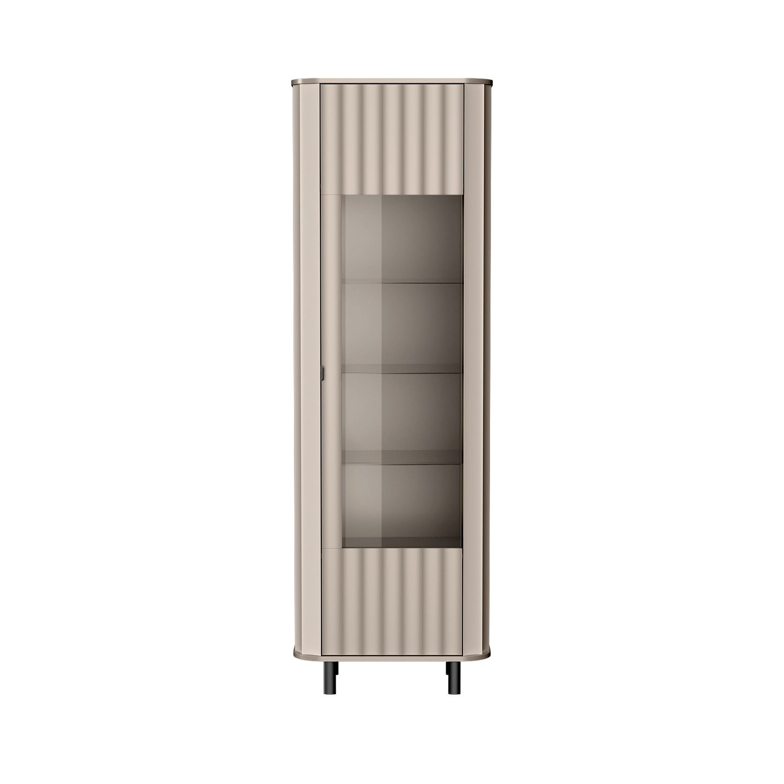 NOVADO-4 - 1-door display cabinet, gray - Image 3