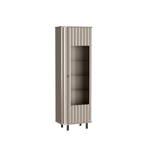 NOVADO-4 – 1-door display cabinet, gray