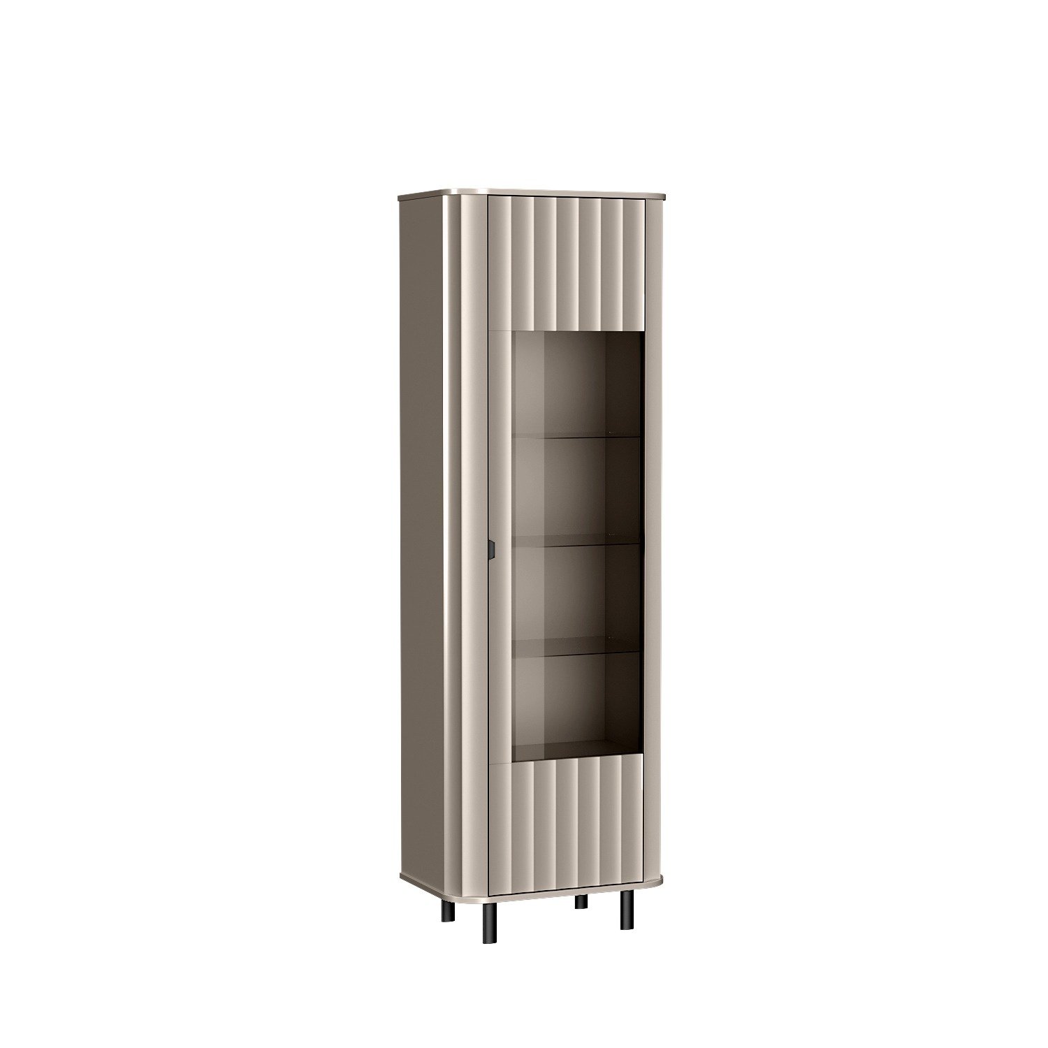 NOVADO-4 - 1-door display cabinet, gray