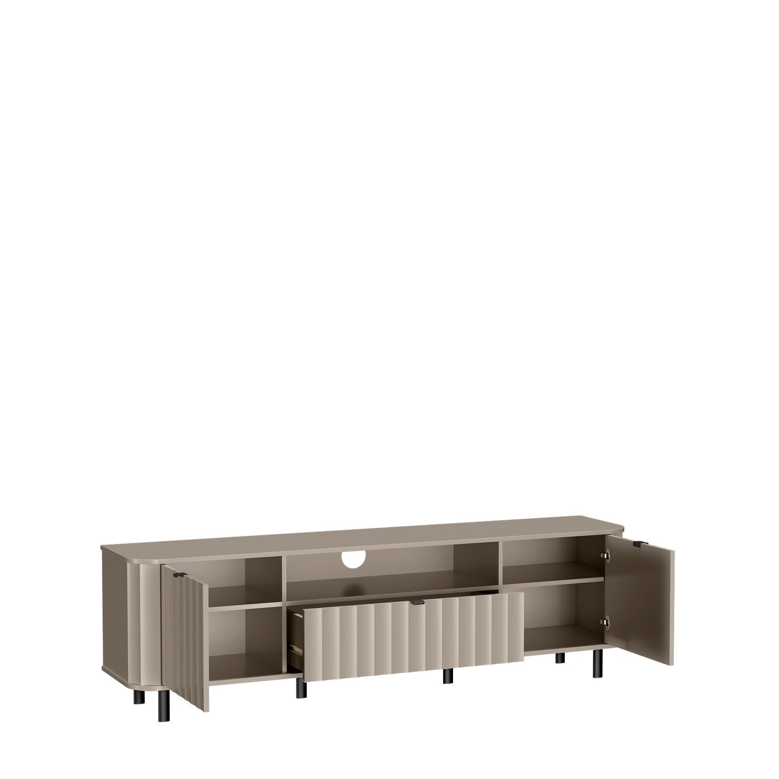 NOVADO-5 - TV cabinet 2D1S clay gray - Image 2