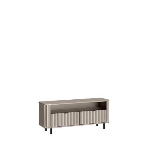 NOVADO-6 – Clay gray two-door TV cabinet