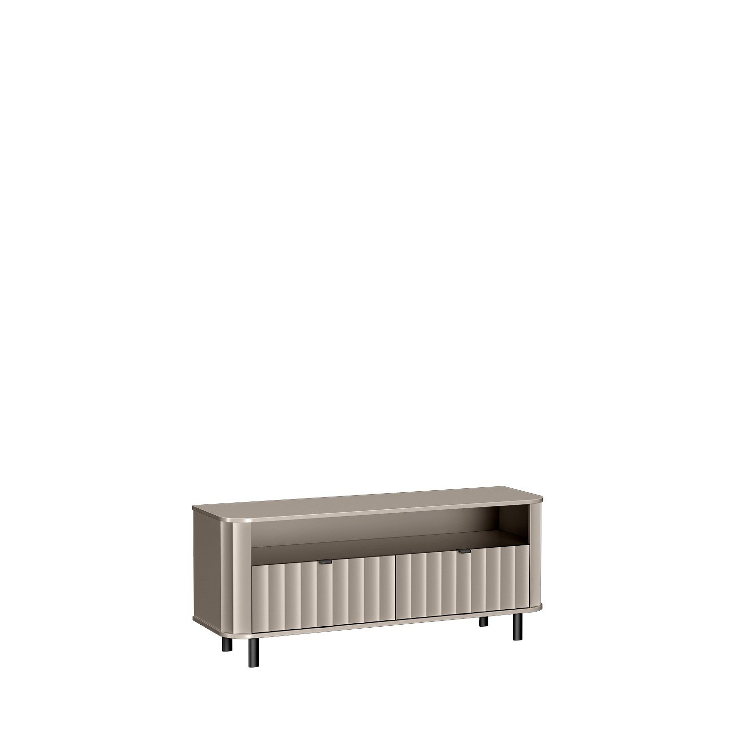 NOVADO-6 - Clay gray two-door TV cabinet