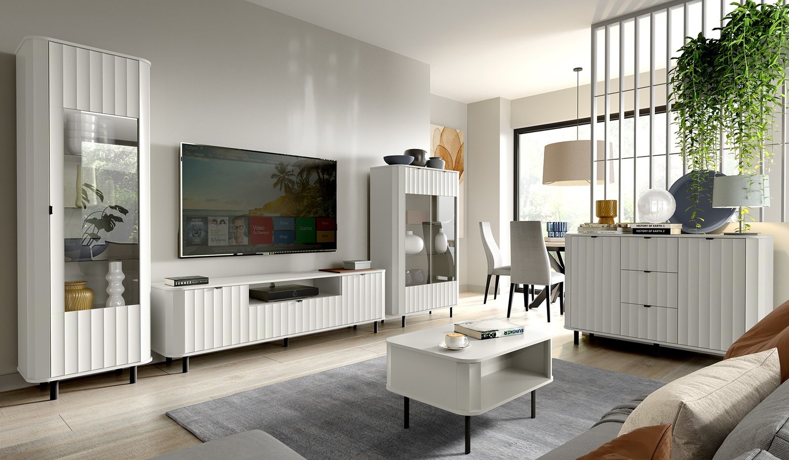 NOVADO-7 - Alpine white bedside table - Image 3