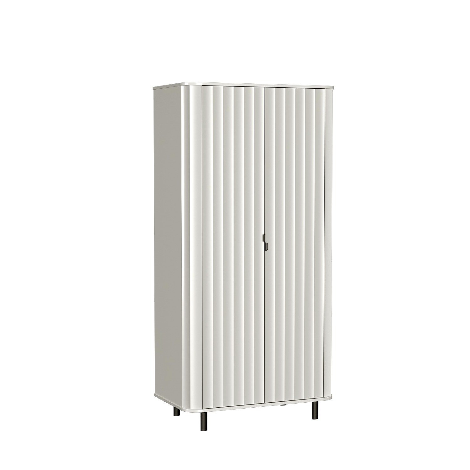 NOVADO-8 - Two-door wardrobe in Alpine white color