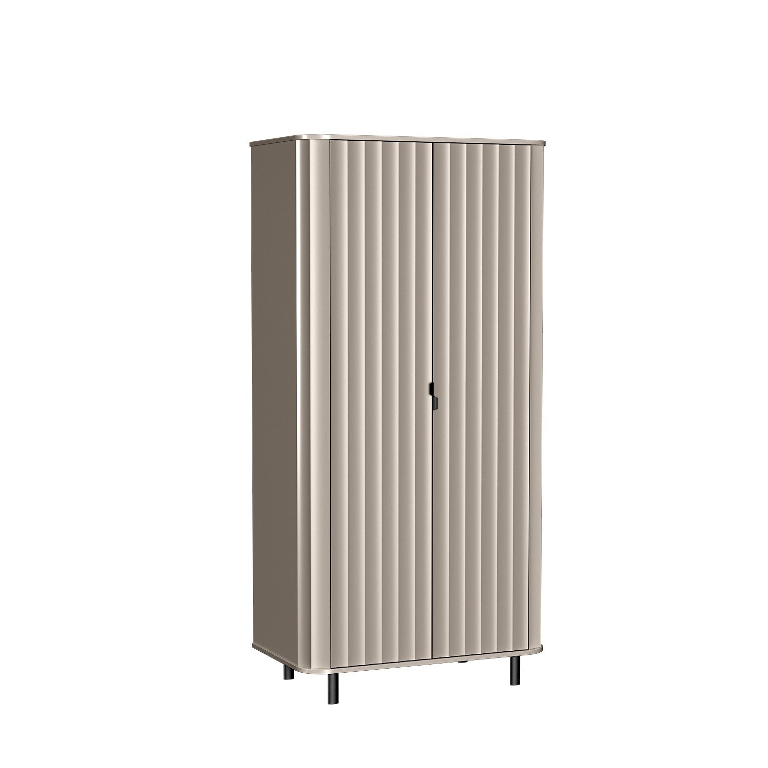 NOVADO-8 - Gray two-door wardrobe