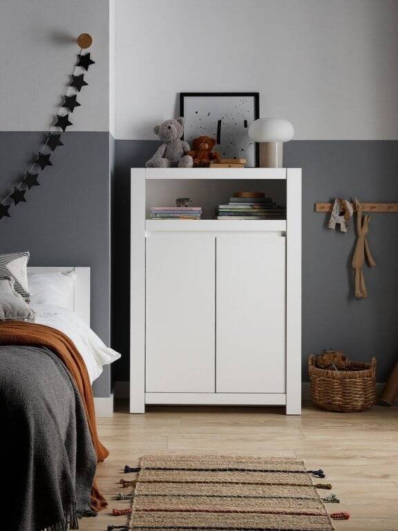 Novi NVIK02 - 2-door chest of drawers, white - Image 4