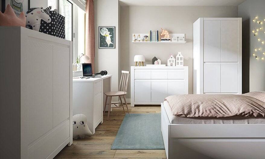 Novi NVIS03 - 2-door corner wardrobe, white - Image 5