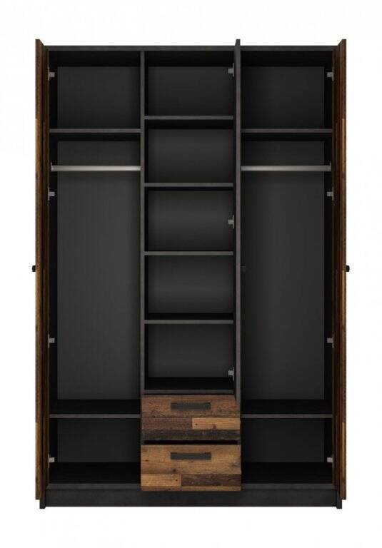 Nubi NUBS02 - Wardrobe 3D2S Matera dark/old style - Image 2