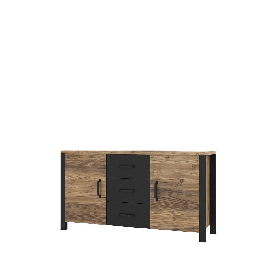 Olin WM chest of drawers 2D3S Appenzell spruce / matte black