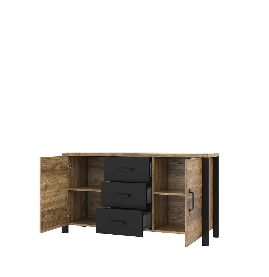 Olin WM chest of drawers 2D3S Appenzell spruce / matte black - Image 2