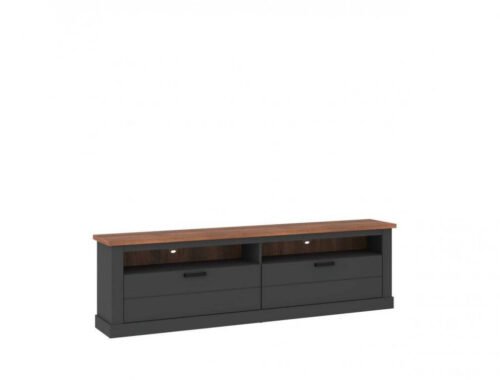 Perazzo PEZF02 – 2S TV cabinet, anthracite/oak, Amaretto, Hudson