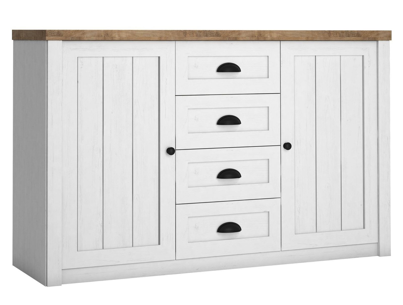 Prowansja Andersen K4S - 2-door, 4-drawer chest of drawers