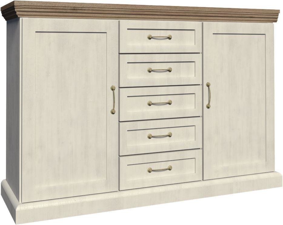 ROYAL K2D - 2-door chest of drawers with northern pine / wild oak