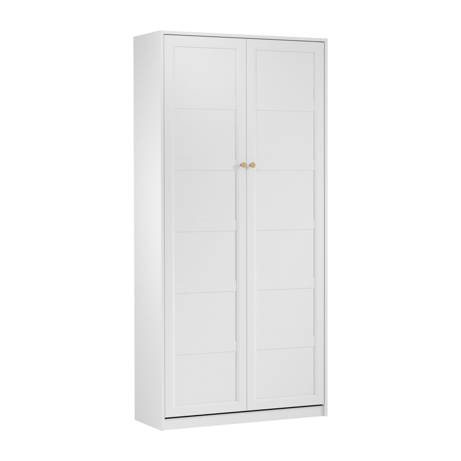 Rel PT90 - Wall bed, 90 cm, white, platinum, matte