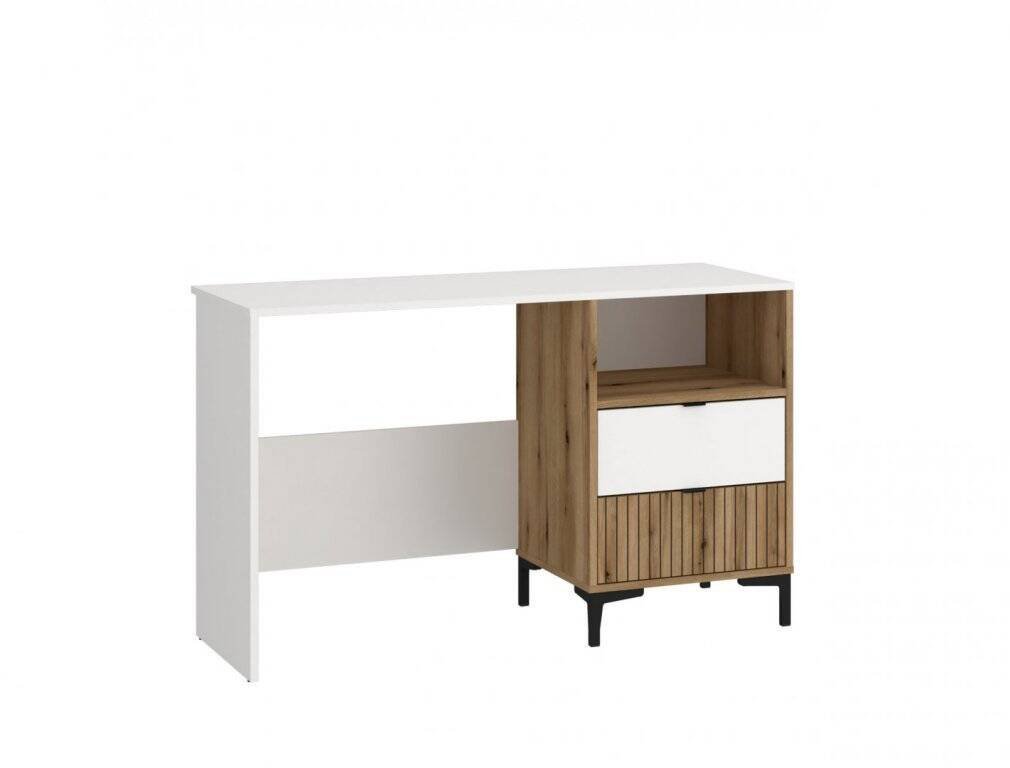 Ricko RIKB01 - 2S desk white / coastal oak alarm clock