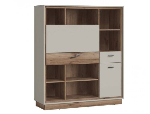 Rivero RIVB02 – 1D2S1K Shelf Grey/Dark Oak Flagstaff