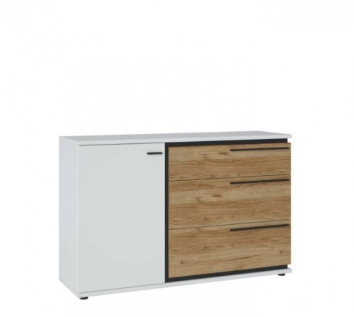 Salinas SAIK01 – Chest of drawers 1D3S White/Catania oak/black