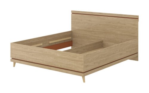 Scandi – Bed 180×200 cm, oiled brick oak