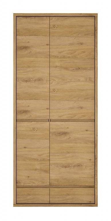 Shetland TYPE 20 - Wardrobe 2D-2S Shetland oak/grey