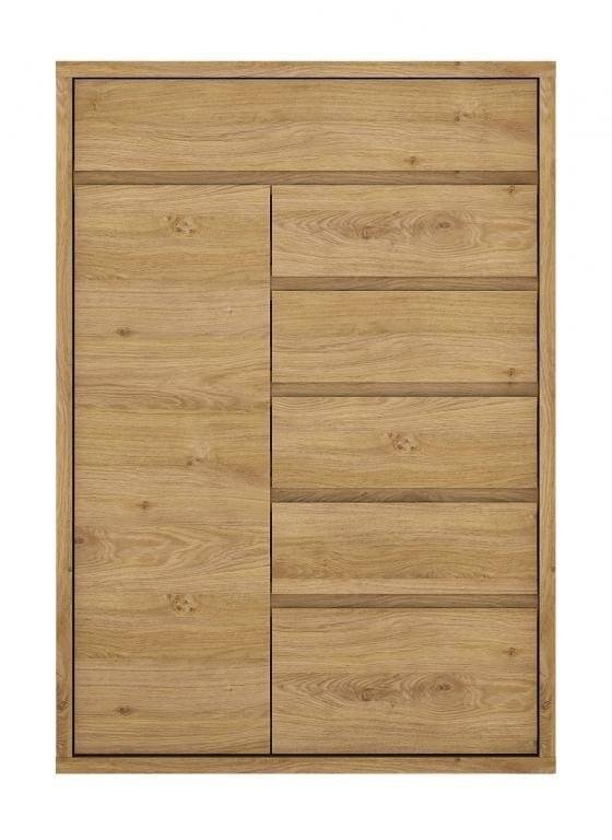 Shetland TYPE 32 - Chest of drawers 1D-6S Shetland oak/grey