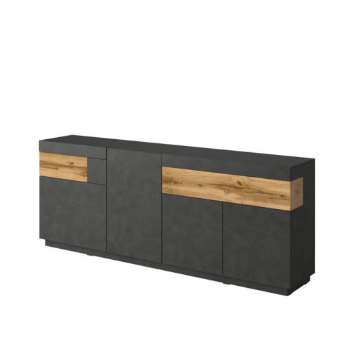 Silke chest of drawers 4D2S Matera / Wotan oak