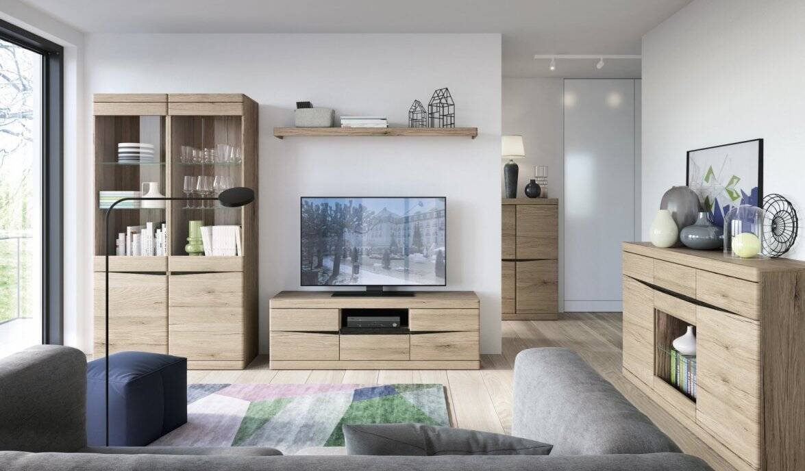 Summer TYP 52 - TV chest of drawers 2D-1S San Remo Bright/Arusha - Image 3