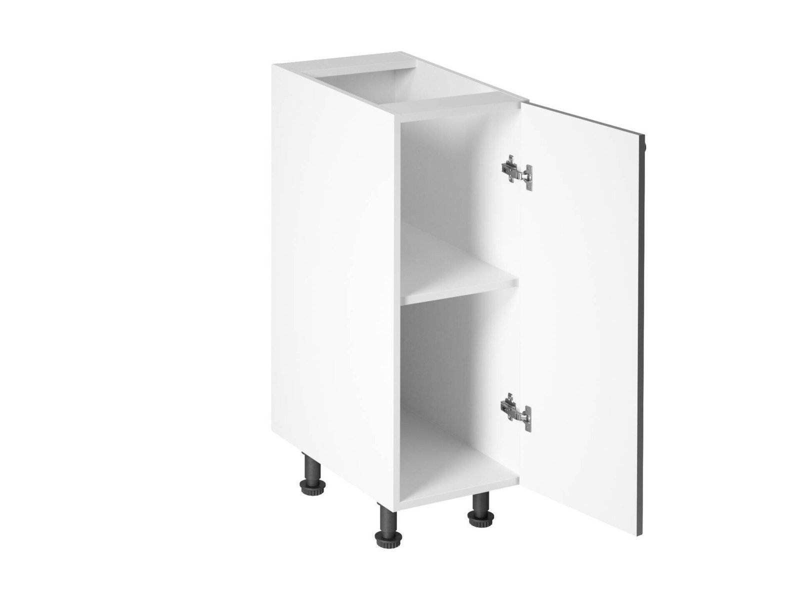 Base kitchen cabinet, 1 door, right, D30-P, aspen white, glossy white - Image 2