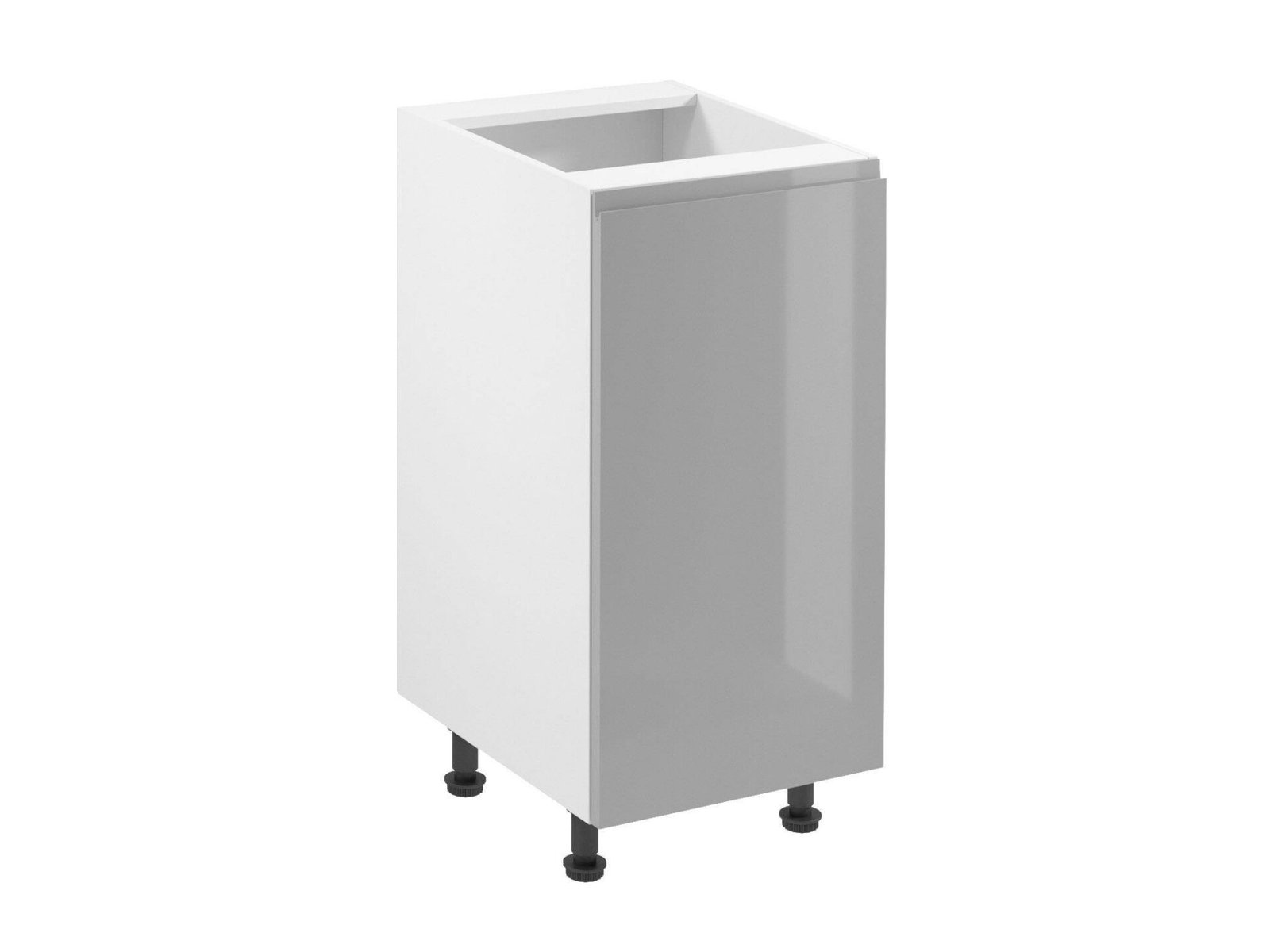 Base kitchen cabinet, 1 door, right, D40-P, aspen gray, glossy, coated