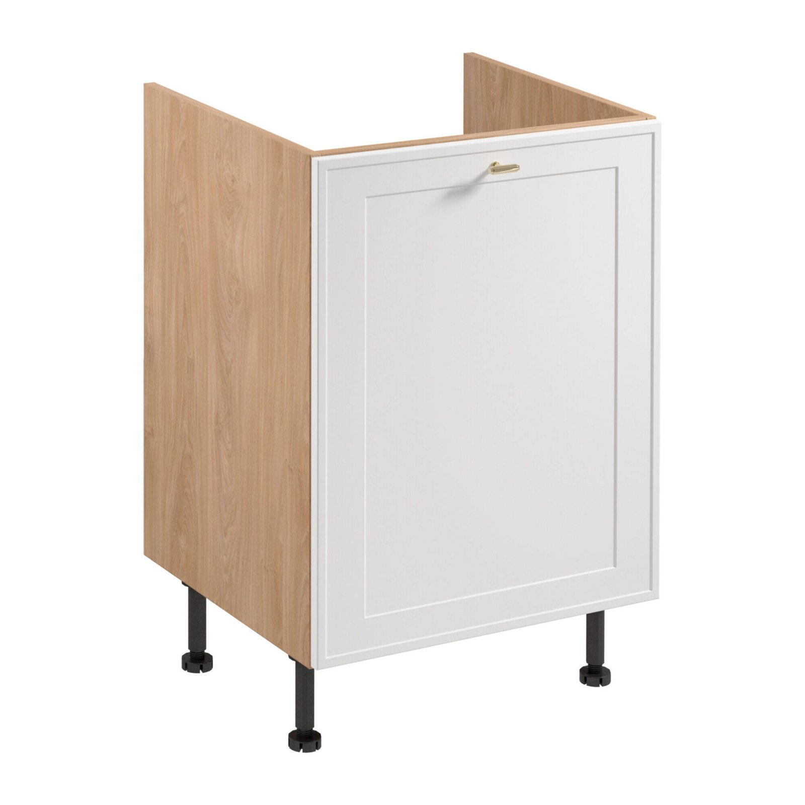 Base kitchen cabinet 1D Sorento D60Z P/L Puccini with matte white frame