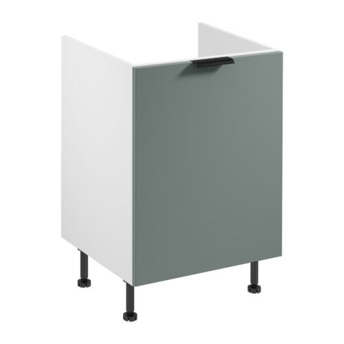 1-door base kitchen cabinet with sorting insert Sorento D60ZS AX white green