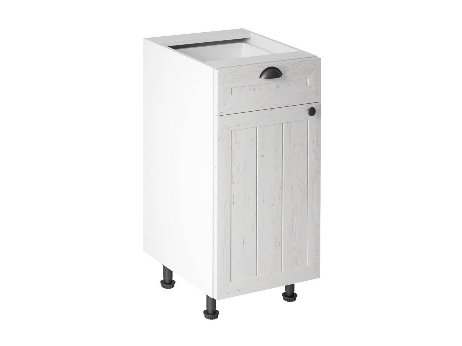 Lower kitchen cabinet 1D1S Left D40S1-L Provence pine Andersen white matt
