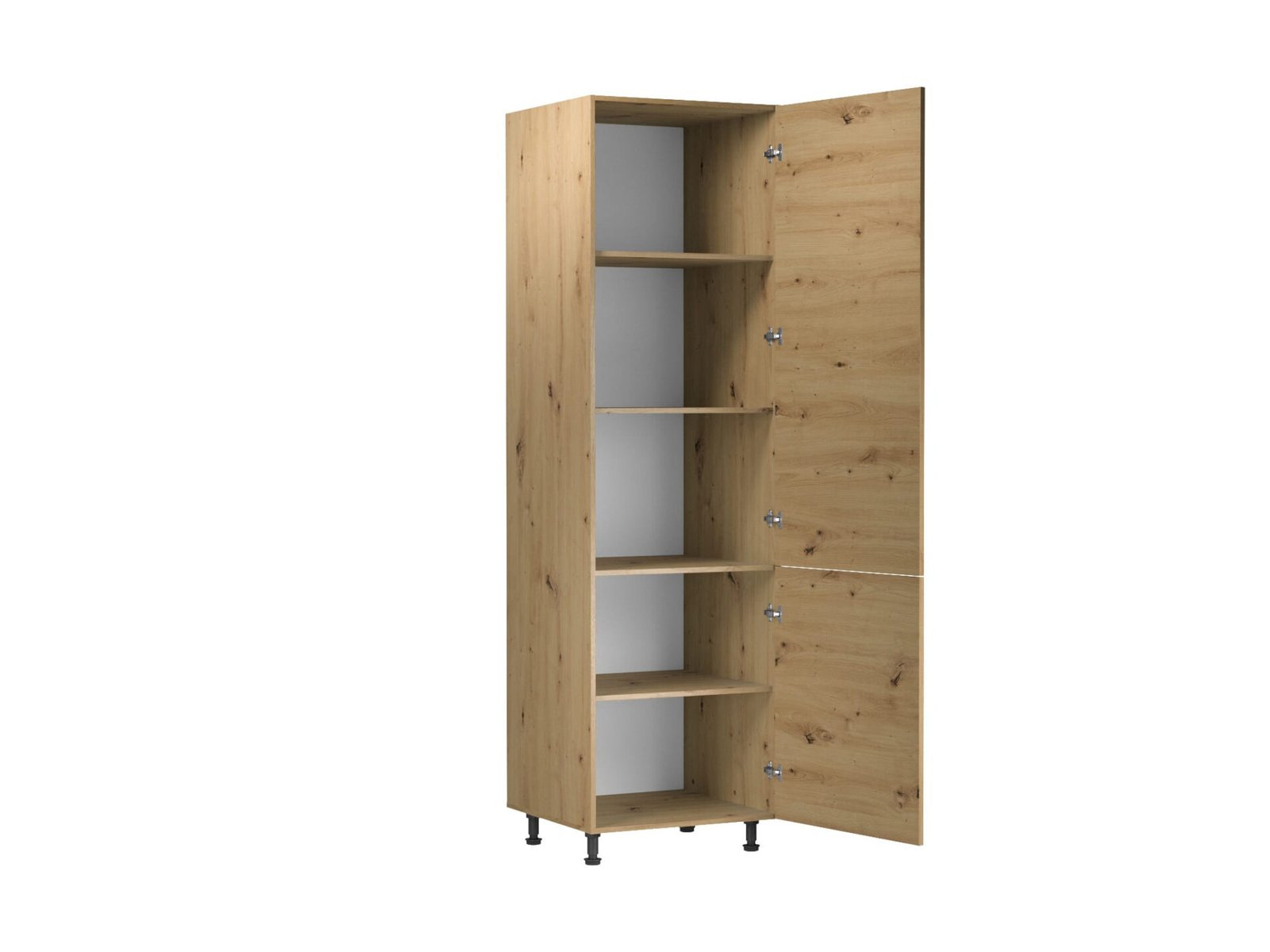 Lower kitchen cabinet with 2 door shelves D60R P/L Langen Artisan - Image 2